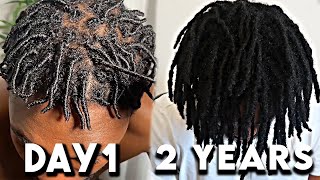 2 Year Visual Locs Journey  1  24 Months Starter Locs Journey Dreadlocks Journey [upl. by Einohtna]