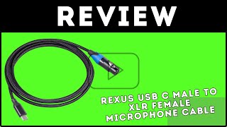 Rexus USBC male to XLR female Review [upl. by Eadas]