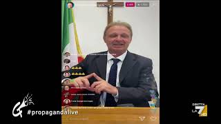 La prima live NPC del Ministro Lollobrigida in esclusiva a Propaganda Live [upl. by Barrie346]