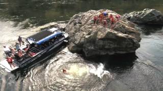 Jumping off Sturgeon Rock Hells Canyon [upl. by Sedrul]