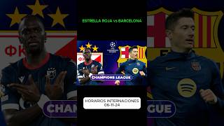 estrellaroja VS barcelona FECHAS Y HORARIOS futbol horarios [upl. by Orsay587]