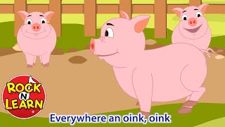 Old MacDonald  Song for Kids with Lyrics  Rock N Learn [upl. by Ahtnams935]