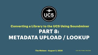 Using Soundminer to Build a UCS Library  08 The Metadata Upload Awesomeness [upl. by Itch]