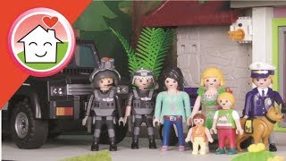 Playmobil Polizei Film deutsch Kommissar Overbeck Die Alarmanlage von Familie Hauser [upl. by Schaab568]