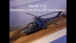 Revell 132 Lynx kit to RC conversion [upl. by Ledoux]