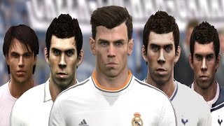 Gareth BALE from PES 2008 to PES 2014 [upl. by Allsun]