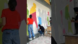 Wall painting  home decor  interior design  colours  Punjab [upl. by Home]