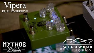 Mythos Pedals  The Wildwood Exclusive Vipera Dual Overdrive • Wildwood Guitars [upl. by Llednew]