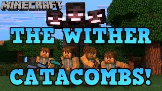 Minecraft TRY TO SURVIVE THE WITHER CATACOMBS Gravestone mod Showcase [upl. by Xyla]