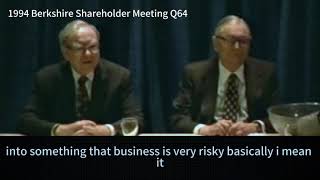 Warren Buffett on when you should bet heavily on a businessstock [upl. by Afesoj]