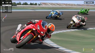 motor rider bike racing 2024 superheroes on motorcycle in spiral bike stunt [upl. by Ekralc893]