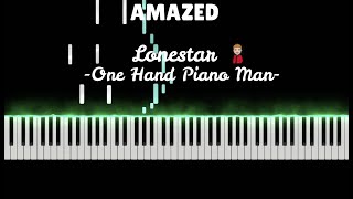 Amazed by Lonestar Piano Tutorial 🎹⚪️🟢 [upl. by Curtice]