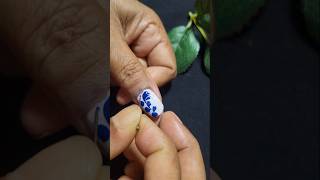 Easy dot nail art nailpaint nailartdesign nailartdesignsathomewithouttools [upl. by Allimac346]