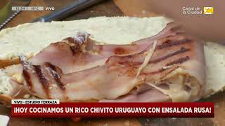 ¿Cómo hacer un Chivito uruguayo con ensalada Rusa Claudio Guarnaccia en Hoy Nos Toca a las Diez [upl. by Hackett]