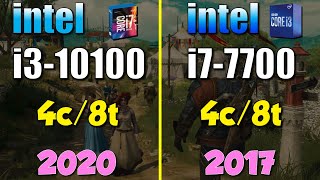 i310100 vs i77700  in 2020 [upl. by Nimoynib]