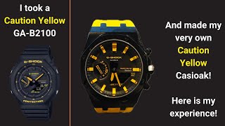 I took a GShock GAB2100 Caution Yellow and turned it into a Casioak with SKXMod Gen 6 Ultra [upl. by Ian]