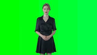 Girl For News Videos Green Screen I NoCopyRight [upl. by Chilt]