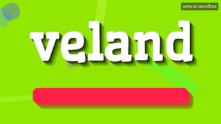 VELAND  HOW TO SAY VELAND veland [upl. by Tremain]