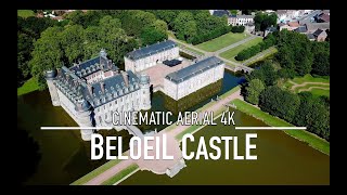 BELOEIL CASTLE 🇧🇪 Drone 4K Belgium Ultra HD  Château de Belœil [upl. by Nospmis]