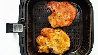 Air Fryer Bone In Breaded Pork Chops [upl. by Weatherby]