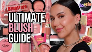 I Bought EVERY BLUSH at the DRUGSTORE amp TESTED Them Back to Back [upl. by Ttoille258]