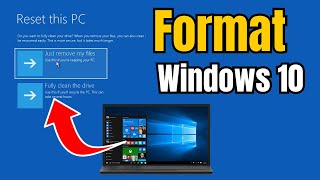 How to Format Windows 10 LaptopPC  Reset Windows 10 PC without losing Data [upl. by Plante361]