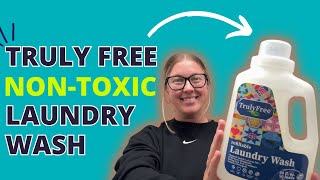 My Favorite Non Toxic Laundry Detergent  Truly Free Laundry Wash Review [upl. by Ponzo]