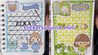 stickers journal mini part 229 🩶💚💛 no cut youtube journal sticker [upl. by Blake]