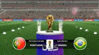 DLS 24  Portugal vs Brazil  FIFA World Cup 2026  Dream League Soccer 2024 Gameplay [upl. by Ative]