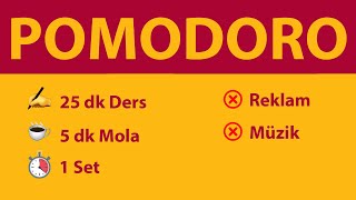 Galatasaray Taraftarlarına Özel Pomodoro  25 dk Ders 5 dk Mola 1 Set  Reklamsız  Müziksiz 🦁🟡🔴 [upl. by Prebo]