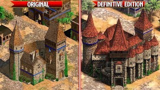 Age of Empires 2 Definitive Edition  All Wonders Comparison  Original vs Remaster [upl. by Selina601]