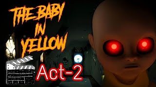 Horror Game  The Baby In Yellow  The Baby In Yellow Act2 Rabbit Act Exit amp Escape  The Exit [upl. by Haggar]