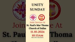 November 10th 2024  Unity Sunday [upl. by Nesral367]