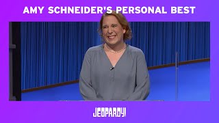 Highlights Amy Schneiders Personal Best So Far  JEOPARDY [upl. by Akemhs]