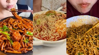 Satisfying Mukbang Perfectly Fried amp Boiled Noodles  A MustTry Feast [upl. by Htebi686]