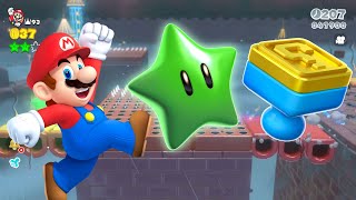 Spiky Spike Bridge Green Stars  Stamp Location  World Bowser1 SUPER MARIO 3D WORLD [upl. by Lozano]