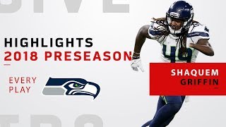 Every Shaquem Griffin Tackle  2018 NFL Preseason Highlights [upl. by Adnot]