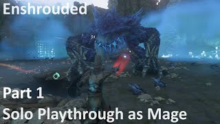 Enshrouded  Solo Playthrough as Mage Part 1  No Commentary Gameplay [upl. by Rudiger]