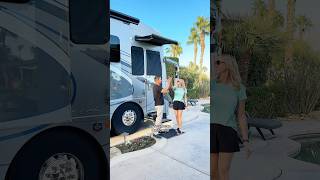 We bought our 2nd RV lot Set up our new winter home with us 🌴 motorhome rv newhome travel [upl. by Sucramel]