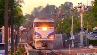 HD HIGH SPEED Amtrak Trains in Encinitas CA November 9th 2013  3 BONUS SHOTS [upl. by Zemaj60]