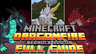 Minecraft Dragonfire FULL GUIDE and Showcase Bedrock Edition ADDON [upl. by Henrietta]