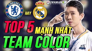 THÀNH HOÀ  TOP 5 TEAM COLOR MẠNH NHẤT GAMEPLAY 90 FIFA ONLINE 4 [upl. by Leia]