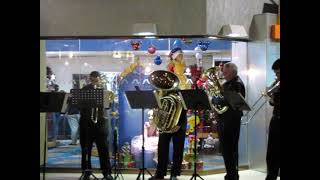 Band Playing Frosty the Snowman  Christmas at The Contemporary Resort Walt Disney World 12182008 [upl. by Rowland601]