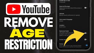 How To Remove Age Restriction On YouTube  Full Guide [upl. by Akiemat]