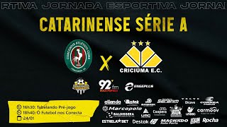 CATARINENSE 2024 AO VIVO CONCÓRDIA X CRICIÚMA  24012024 [upl. by Aynot706]