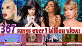 All 367 songs with over 1 billion views  June 2023 №29 [upl. by Burnard]