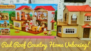 Sylvanian FamiliesCalico Critters Red Roof Country Home Unboxing [upl. by Jala331]