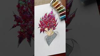 ASMR Goku Black Satisfying Glitter Drawing  WyRich gokublack satisfying [upl. by Anwahsed]