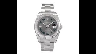 Rolex Datejust 41 Wimbledon 126334 4K Watch Review [upl. by Draillih]