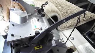 Carpet Overlock Sewing Machine Serger Machine NC252 [upl. by Naitsabes781]